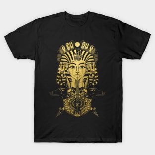 Robotic Tutankhamun - Golden T-Shirt